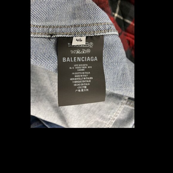 Balenciaga 18AW Runway Hybrid Denim Parka - Picture 5 of 7